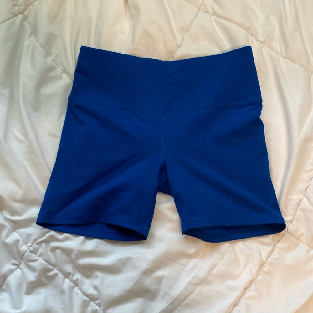 Blue athletic shorts